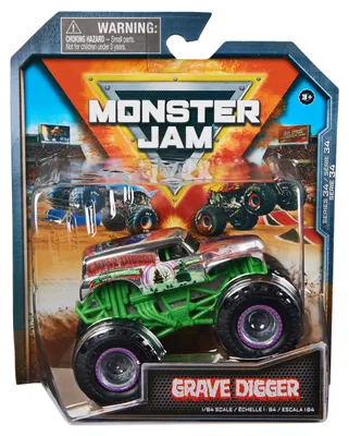 Produktbild von Grave Digger Monster Truck – Modellauto aus Metall, Maßstab 1:64