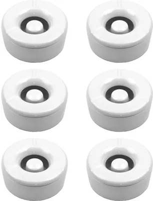 Image de 6 cendriers à vent Cendrier avec couvercle amovible en mélamine blanche ø 11,5cm