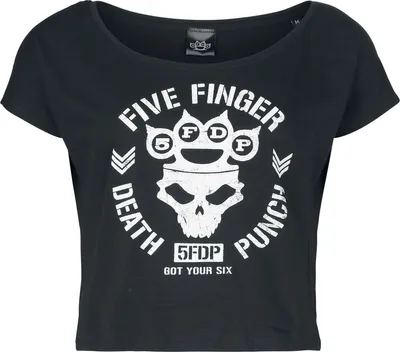 Produktbild von Five Finger Death Punch T-Shirt Damen Logo schwarz L
