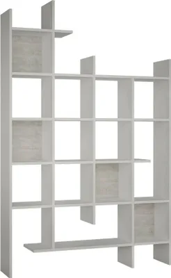 Immagine prodotto di Dmora Libreria Achela 25.5x122x188h cm Bianco, 18 Ripiani Portata Ripiani 50