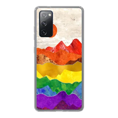 Produktbild von MuchoWow® Handyhülle Schutzhülle Hülle für Samsung Galaxy S20 FE Regenbogen - Marmor - Stolz Silikon Softcase Handy Hülle - Abdeckung