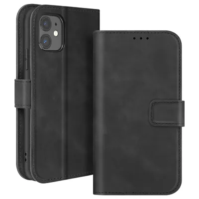 Zdjęcie produktu dla Avizar, etui na Apple iPhone 11, funkcja portfela i podstawki, czarne
