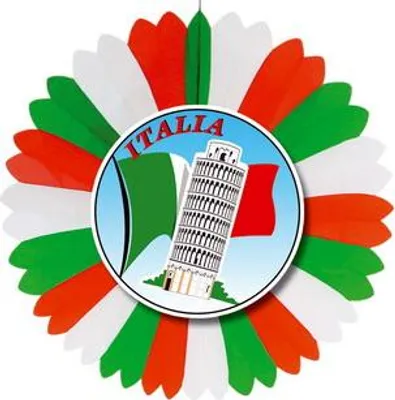 Produktbild von Dekofächer Italien mit Aufdruck beidseitig