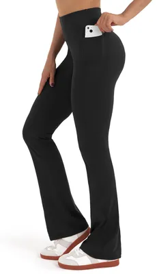 Produktbild von Lange Flare Leggings für große Frauen mit Taschen