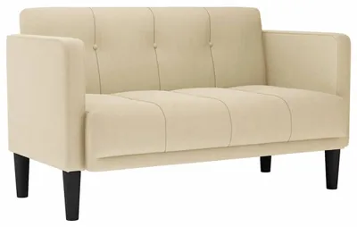 Produktbild von vidaXL Zweisitzer-Sofa Creme 111 cm Stoff