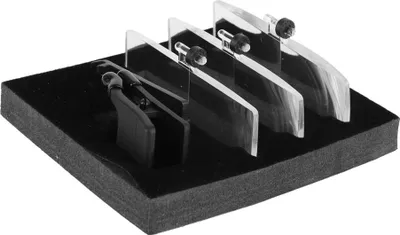 Produktbild von 1,5-fache, 2,5-fache, 3,5-fache Vergrößerung, Kunststoffgehäuse, Clip-on-Brillenlupe