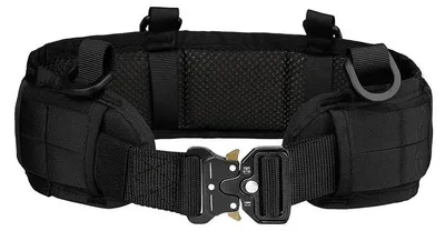 Obrázek produktu pro Taktický outdoorový opasek, nastavitelný, spona s rychloupínáním, délka 125 cm, černý