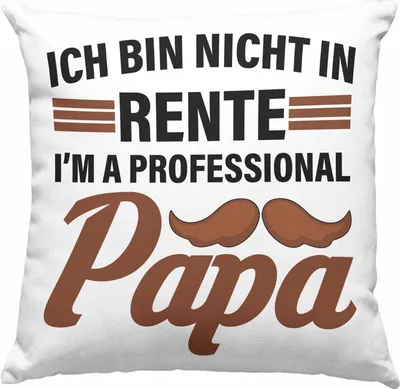 Produktbild von Trendation - Renter Deko-Kissen mit Füllung 40x40 mit Spruch Ruhestand Geschenk Rente Mann Lustig Renteneintritt Abschiedsgeschenk Sprüche Papa (Rosa)