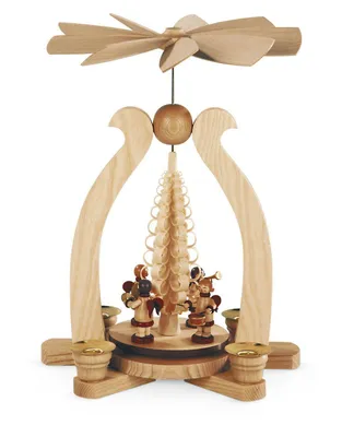 Obrázek produktu pro Stolní pyramida Hudební anděl 1 patro, přírodní (DxŠxV):22x15x29cm NOVINKA