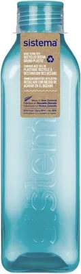 Produktbild von Sistema® Ocean Bound Flasche Quadratischer Schraubverschluss 1 l, grün