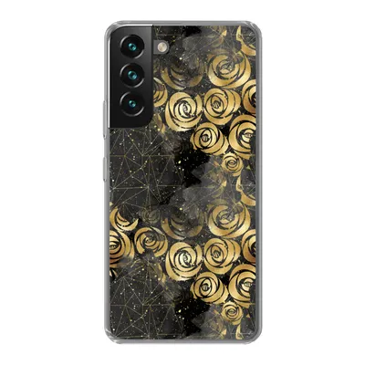 Produktbild von MuchoWow® Handyhülle Schutzhülle Hülle für Samsung Galaxy S22 Marmor - Gold - Rose - Muster Silikon Softcase Handy Hülle - Mobiltelefonhülle