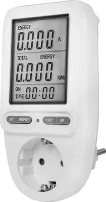 Image de Compteur de coûts énergétiques EcoSavers, grand écran, prise F, empreinte CO2