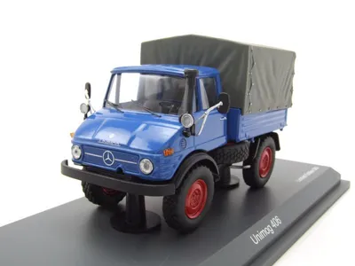 Immagine prodotto di Schuco 450314900 - Unimog 406 con telone, 1:43 - Automodello