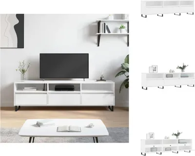 Produktbild von vidaXL TV-Schrank Weiß 150x30x44,5 cm Holzwerkstoff -  TV-Möbel
