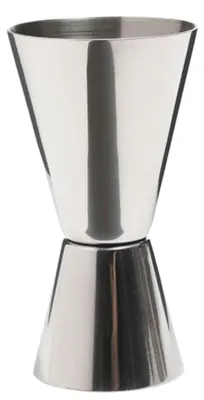 Produktbild von Bar Craft Doppelmessgerät de Drink Jigger, polierter Effekt, Edelstahl, 25 ml/50 ml
