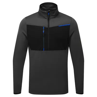 Productafbeelding van Portwest T755 WX3 Tech Fleece, halve rits, metaalgrijs, maat L