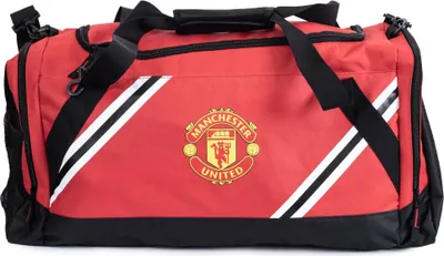 Produktbild von Manchester United FC - Cestovní taška "Core", pruhovaná TA12091 (jedna velikost) (červená/černá)