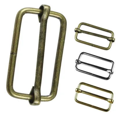 10 Regulatoren, Gurtverschieber, Verkürzer, Schnalle, 15x33mm, altmessing