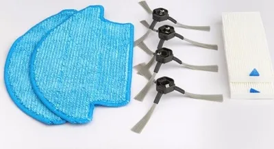 Produktbild von Reinigungs-Set für Dibea D960 (2x Filter, 2x Pad, 4x Seitenbürste)
