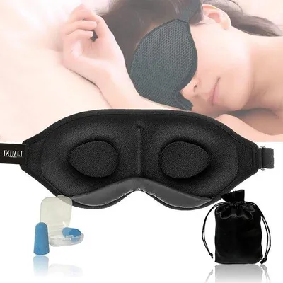 Productafbeelding van Famanu slaapmasker: comfortabel en verduisterend - zwart