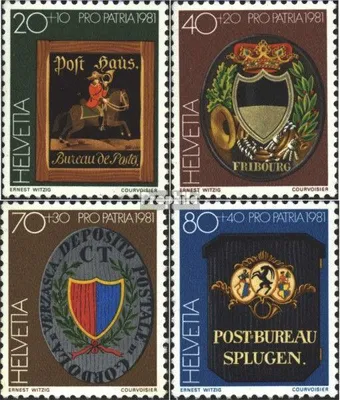 Produktbild von Briefmarken Schweiz 1981 Mi 1199-1202 (kompl.Ausg.) gestempelt Pro Patria