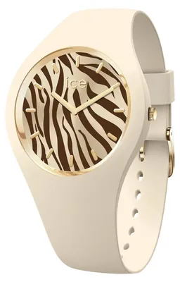 Ice-Watch 025892 Armbanduhr für Damen ICE Wild S Mandelhaut/Goldfarben Zebra 1
