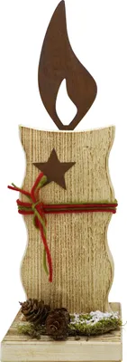 Produktbild von Badeko Kerze Willi 53 x 17 cm rostbraun
