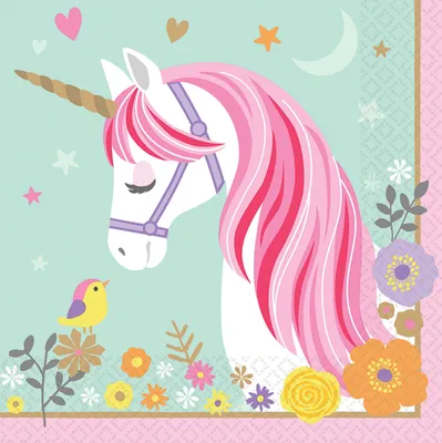 Produktbild von Amscan 511929, Papier, Mehrfarbig, 3 Jahr(e), Unisex, Magical Unicorn, Nicht für Kinder unter 36 Monaten geeignet