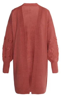 Immagine prodotto di Cardigan in maglia da donna EVERA - Rosa antico, XL/XXL
