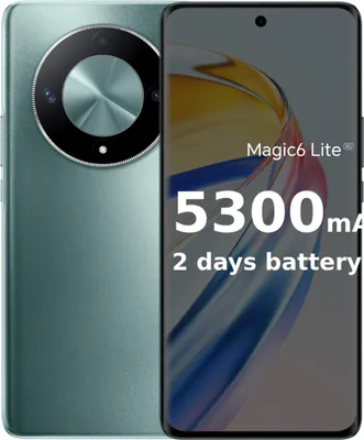 Obrázek produktu pro HONOR Magic6 Lite Smartphone 8GB+256GB 4nm Snapdragon 6 Gen 1 5800mAh 108MP+2MP+8MP trojitý fotoaparát 6,78palcová obrazovka 1200*2652p displej Režim Eye-Comfort Odemykání obličejem Snímač otisků prstů Mobilní telefon