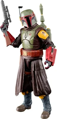 A full-body shot of a Boba Fett action figure.