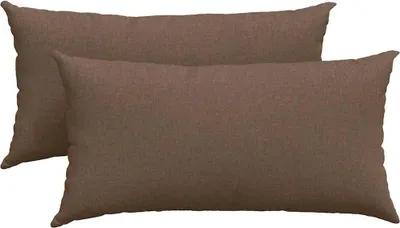 Zdjęcie produktu dla vidaXL Poduszki na sofę 2 szt. brązowe 80 x 40 cm tkanina