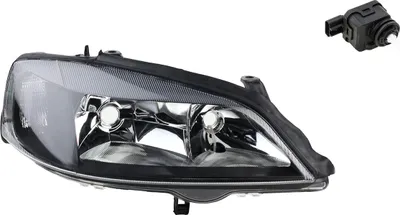 Obrázok produktu pre Johns, svetlomet ?ierny predný vhodný pre Opel Astra G 98 - 05 pravý so servomotorom