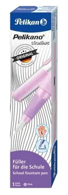 Produktbild von Pelikan 824552, Pink, Kartuschenfüllsystem, Blau, Edelstahl, Linkshändig, Box