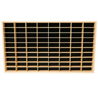 Immagine prodotto di ArtTwist Vetrina per modellini di auto - Vetrina da collezione in legno  con 80 scomparti - Vetrina organizzativa per auto da appendere 40 cm x 78 cm x 4 cm - Cassettiera in legno per decorazioni da parete e organizzazione (nero)