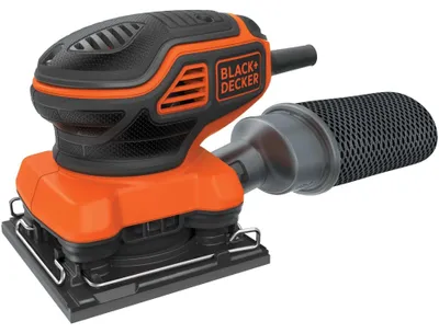 Zdjęcie produktu dla Black & Decker KA450-QS, Szlifierka orbitalna, Zacisk, Czarny, Pomarańczowy, Plastik, 16000 RPM, 2 mm
