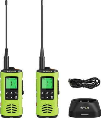 Image de Talkie-walkie Retevis EZTalk 64S, radio RT649P 2.0, étanche IP68, lampe torche rechargeable résistante à la corrosion, alarme SOS, pour le kayak et la pêche