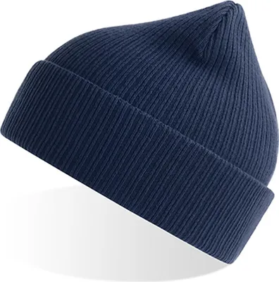 Immagine prodotto di Atlantis NELB | Nelson beanie cappello invernale in cotone organico  - Colore: Navy - Taglia: Unica
