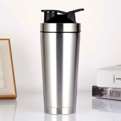 Produktbild von Protein Shaker Edelstahl 750 ML Shaker aus Metall in Silber