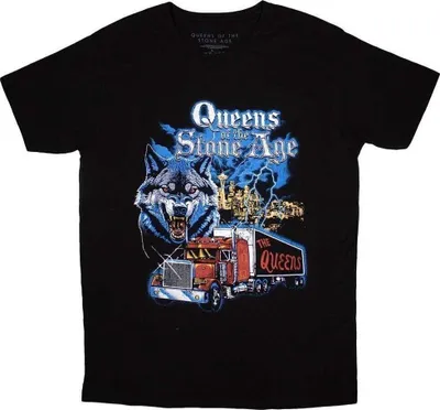Obrázek produktu pro Queens Of The Stone Age Wolf Skyline Black XL Tričko