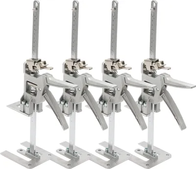 Produktbild von Vigevee Möbelheber 4er Set, Arbeitssparender Hebearm Höhenversteller, Montagehilfe mit Schnell- und Feinabsenkung für Möbel Türen Platten