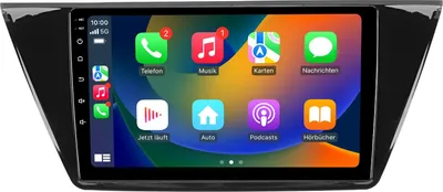 Obrázok produktu pre Android autorádio 10 palcov 64 GB pre VW Touran 2016-2018 s CarPlay a Android Auto navigáciou a Bluetooth