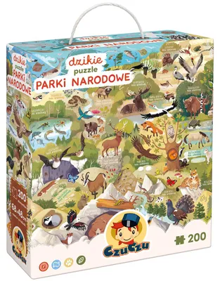 Produktbild von CzuCzu Wilde Puzzle Nationalparks 200 Teile 6+