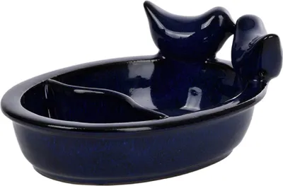 Produktbild von Stilvoll und funktional: Unsere 2 in1 Keramik-Futter- und Trinkschalen. Blau