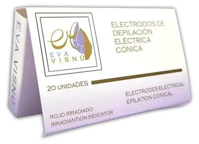 Obrázok produktu pre EVA VISNÚ Elektrické ihly na odstraňovanie chĺpkov – priame, zlaté (20 kusov)