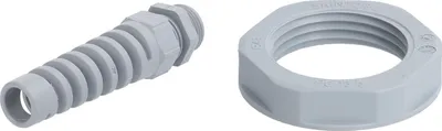 Productafbeelding van LAPP schroefkoppeling met buigbescherming en borgmoer, PG13,5x1,41, polyamide (PA), schroefdraadlengte 9,0 mm - 1 stuk