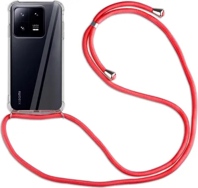 Produktbild von Handykette für Xiaomi 13 Pro Handyhülle mit Band Hülle mit Kordel Handy Tasche Rot