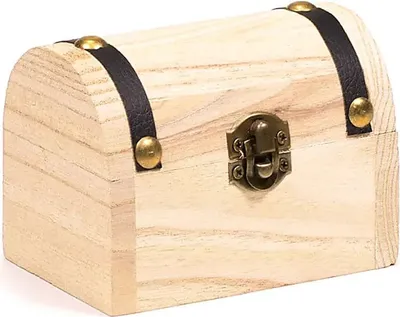 Obrázok produktu pre Drevená pokladnička -- balenie 4 ks - 9,5 x 7,5 x 6,5 cm