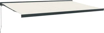 Produktbild von vidaXL Markise Einziehbar Creme 5x3 m Stoff und Aluminium