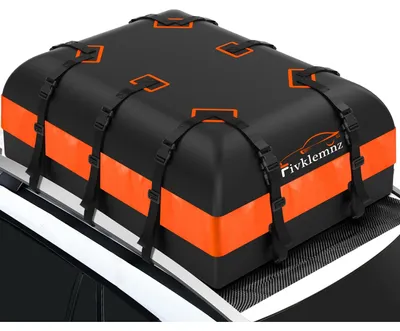 Produktbild von Dachbox Dachtasche Dachgepäckbox - Wasserdicht - 21 Kubikfuß - 132 x 101,6 x 45,7 cm - Mit Dachträgergurten